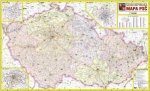 Česká republika PSČ (2008) - nástěnná mapa