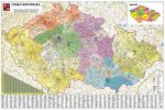 Česká republika PSČ - nástěnná mapa 1:250 000