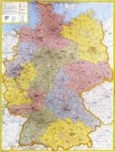 Německo spediční s PSČ - nástěnná mapa