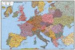 Evropa silniční velká - nástěnná mapa