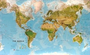 Svět zeměpisný - obří nástěnná mapa (1)