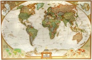 Svět - obří nástěnná mapa National Geographic 185 x 122 cm (1)