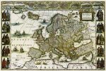 Evropa historická - nástěnná mapa