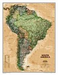 Jižní Amerika - nástěnná mapa National Geographic