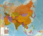 Asie - politická nástěnná mapa