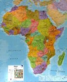 Afrika - politická nástěnná mapa