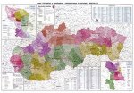 Slovensko administrativní - nástěnná mapa