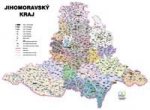 Správní uspořádání - Jihomoravský kraj v měřítku 1: 150 000 nástěnná mapa Žaket