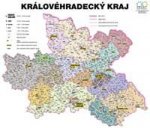 Správní uspořádání - Královéhradecký kraj v měřítku 1: 100 000 nástěnná mapa Žaket