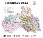 Správní uspořádání - Liberecký kraj v měřítku 1: 100 000 nástěnná mapa Žaket