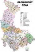 Správní uspořádání - Olomoucký kraj v měřítku 1: 120 000 nástěnná mapa Žaket