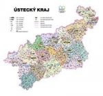 Správní uspořádání - Ústecký kraj v měřítku 1: 120 000 nástěnná mapa Žaket