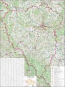 Plzeňský kraj - nástěnná mapa