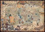 PIRÁTI - nástěnná mapa pro děti 120 x 85 cm