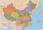 Čína - nástěnná politická mapa