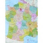 Spediční Francie - nástěnná mapa