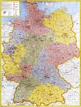 Německo spediční s PSČ - nástěnná mapa (1)