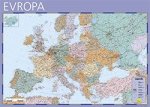 Evropa - nástěnná mapa Žaket v měřítku 1: 4 000 000