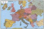 Evropa silniční - nástěnná mapa